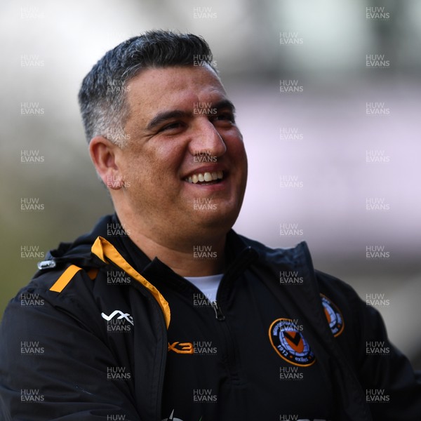 150325 - Newport County v Harrogate Town - Sky Bet League 2 - Newport Head Coach, Nelson Jardim