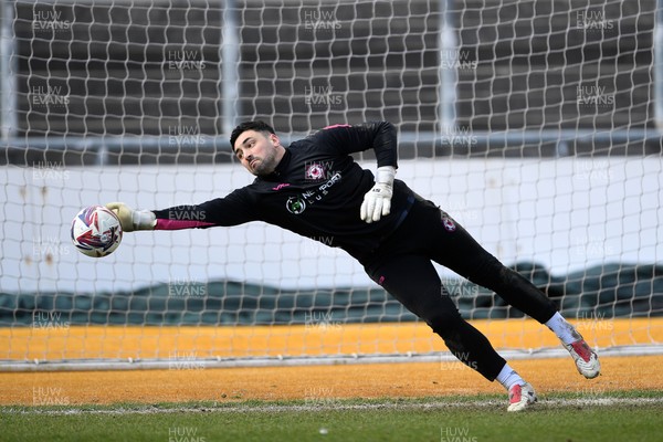 150325 - Newport County v Harrogate Town - Sky Bet League 2 - Nick Townsend of Newport County is set to make his 200th appearance for his club today