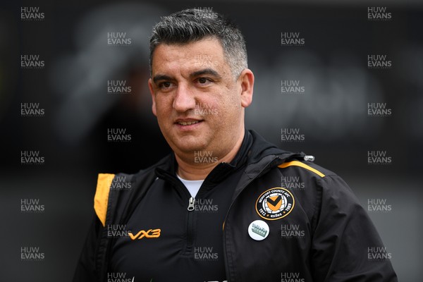 150325 - Newport County v Harrogate Town - Sky Bet League 2 - Newport Head Coach, Nelson Jardim