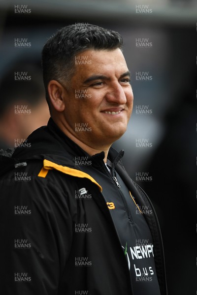 150325 - Newport County v Harrogate Town - Sky Bet League 2 - Newport Head Coach, Nelson Jardim