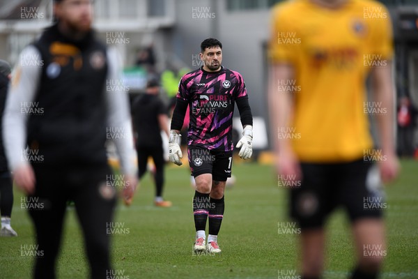 150325 - Newport County v Harrogate Town - Sky Bet League 2 - Nick Townsend of Newport County