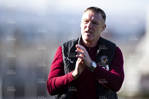 150423 - Newport County v Hartlepool United - Sky Bet League 2 - Newport County manager Graham Coughlan at full time