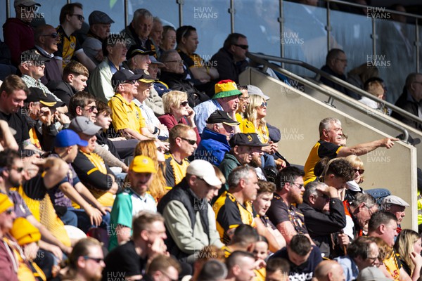 150423 - Newport County v Hartlepool United - Sky Bet League 2 - Newport County fans in attendance 