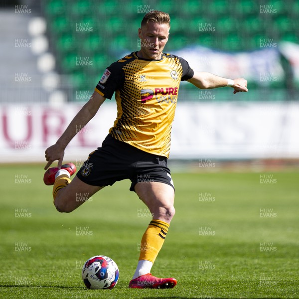 150423 - Newport County v Hartlepool United - Sky Bet League 2 - Cameron Norman of Newport County in action