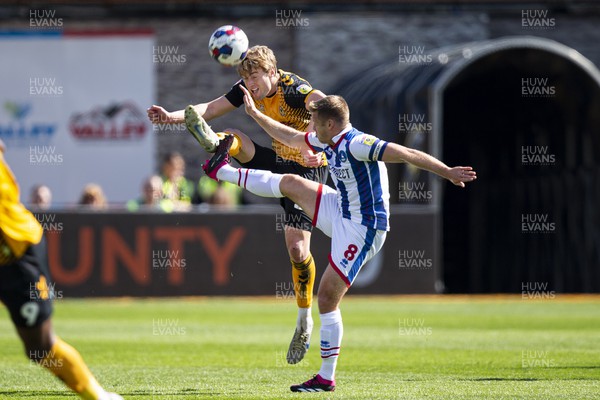 150423 - Newport County v Hartlepool United - Sky Bet League 2 - Nicky Featherstone of Hartlepool United in action
