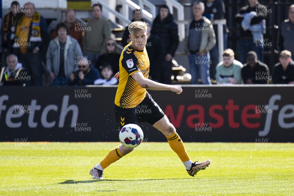 150423 - Newport County v Hartlepool United - Sky Bet League 2 - Will Evans of Newport County in action