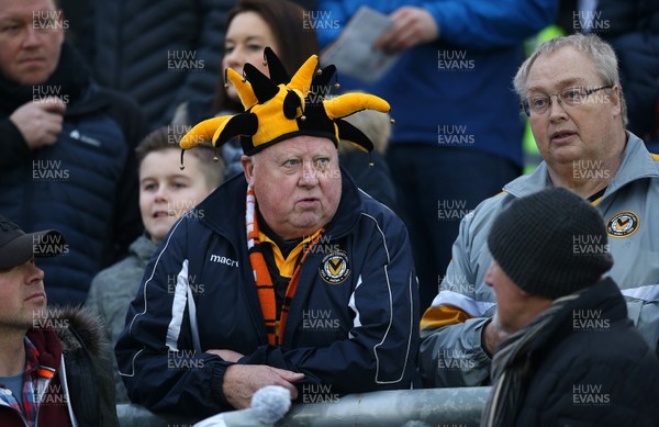 060119 - Newport County v Leicester City - FA Cup 3rd Round - Newport Fans