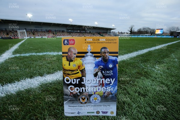 060119 - Newport County v Leicester City, FA Cup Third Round - The Newport County match day programme for the FA Cup tie against Leicester City