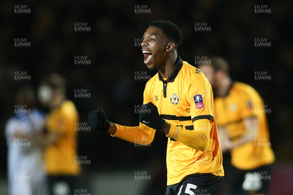 060119 - Newport County v Leicester City, FA Cup Third Round - Tyreeq Bakinson of Newport County