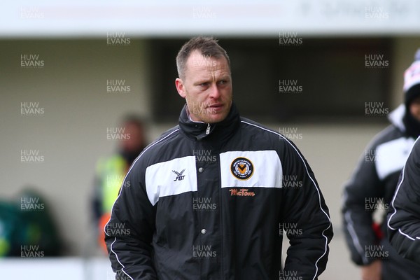 170318 - Newport County v Luton Town - Sky Bet League 2 - Manager of Newport County Michael Flynn	
