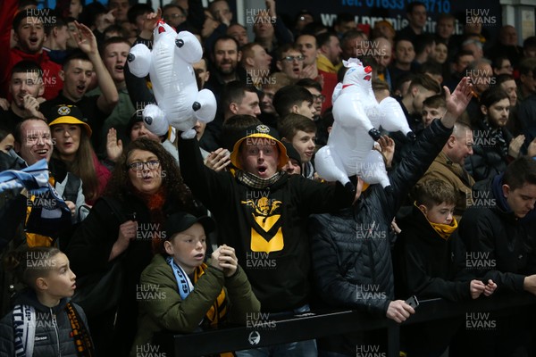 160219 - Newport County v Manchester City - FA Cup 5th Round - Newport fans