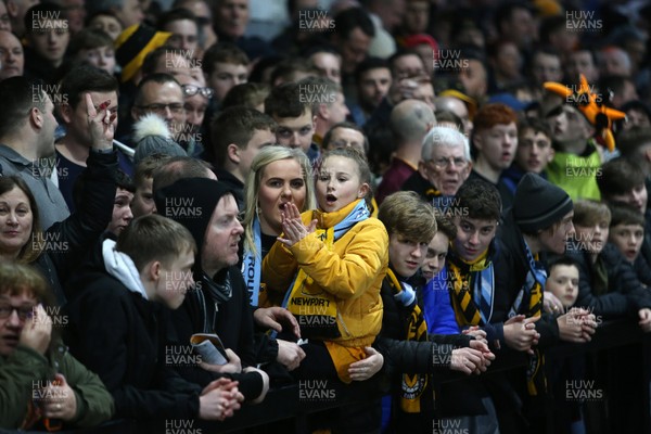 160219 - Newport County v Manchester City - FA Cup 5th Round - Newport fans
