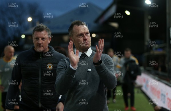 160219 - Newport County v Manchester City - FA Cup 5th Round - Newport County Manager Michael Flynn