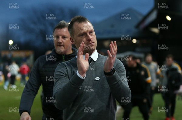 160219 - Newport County v Manchester City - FA Cup 5th Round - Newport County Manager Michael Flynn