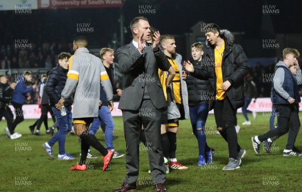 160219 - Newport County v Manchester City, FA Cup Fifth Round - Newport County manager Michael Flynn at the end of the match