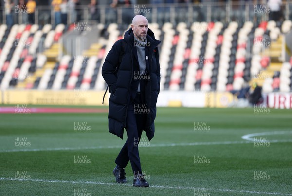 280124 - Newport County v Manchester United - FA Cup, Fourth Round - Manchester United Manager Erik ten Hag arrives at the ground