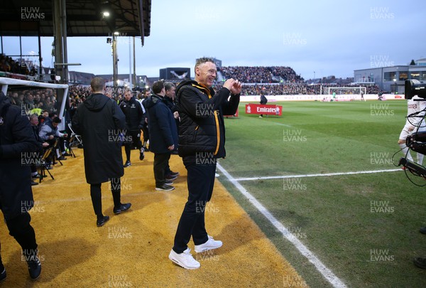 280124 - Newport County v Manchester United - FA Cup, Fourth Round - Newport County Manager Graham Coughlan 