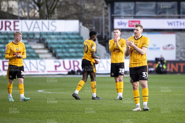 020324 - Newport County v Mansfield Town - Sky Bet League 2 - Luke Jephcott of Newport County at full time