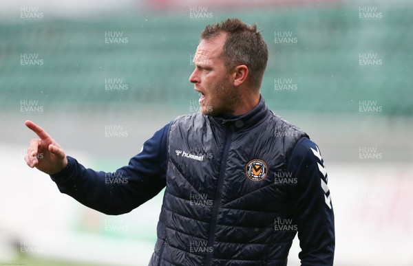 031020 - Newport County v Mansfield Town, Sky Bet League 2 - Newport County manager Michael Flynn ahead of the start of the match against Mansfield Town