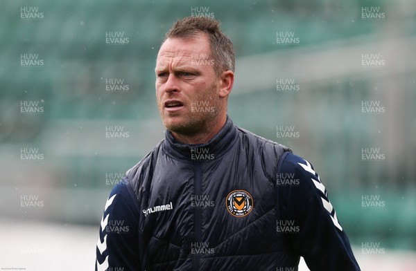 031020 - Newport County v Mansfield Town, Sky Bet League 2 - Newport County manager Michael Flynn ahead of the start of the match against Mansfield Town