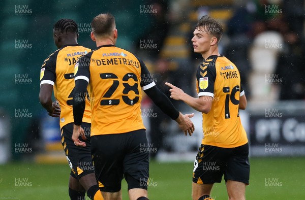 031020 - Newport County v Mansfield Town, Sky Bet League 2 - Scott Twine of Newport County celebrates after scoring goal to level the score
