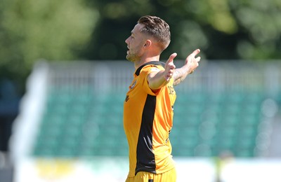 060816 - Newport County v Mansfield Town - Sky Bet League 2 -Jack Compton of Newport County celebrates scoring goal