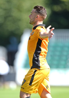 060816 - Newport County v Mansfield Town - Sky Bet League 2 -Jack Compton of Newport County celebrates scoring goal