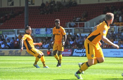 060816 - Newport County v Mansfield Town - Sky Bet League 2 -Jack Compton of Newport County scores goal