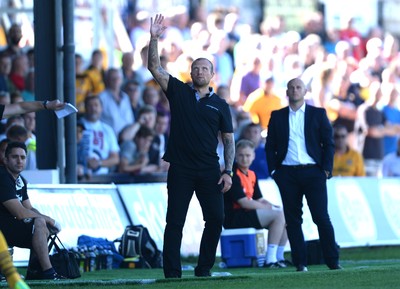 060816 - Newport County v Mansfield Town - Sky Bet League 2 -Newport County manager Warren Feeney