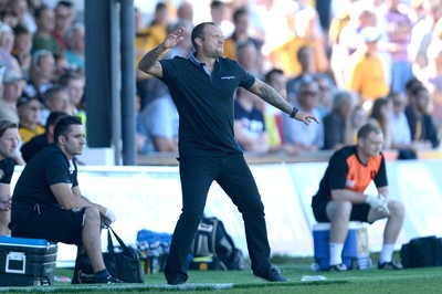 060816 - Newport County v Mansfield Town - Sky Bet League 2 -Newport County manager Warren Feeney