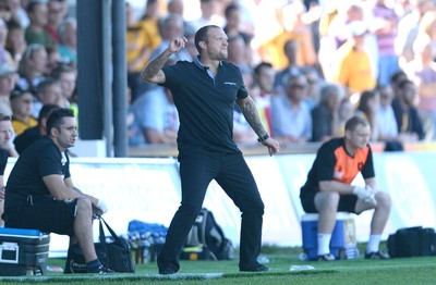 060816 - Newport County v Mansfield Town - Sky Bet League 2 -Newport County manager Warren Feeney