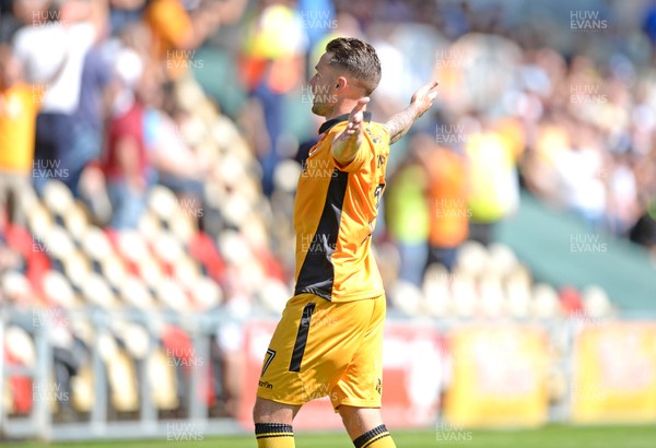 060816 - Newport County v Mansfield Town - Sky Bet League 2 -Jack Compton of Newport County celebrates scoring goal