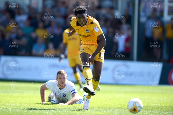 060816 - Newport County v Mansfield Town - Sky Bet League 2 -Marlon Jackson of Newport County tries a shot at goal