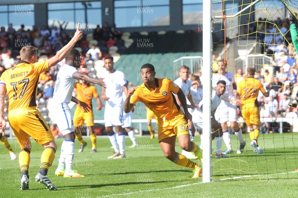 060816 - Newport County v Mansfield Town - Sky Bet League 2 -Joss Labadie of Newport County celebrates his goal