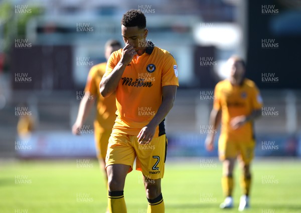 060816 - Newport County v Mansfield Town - Sky Bet League 2 -Jazzi Barnum-Bobb of Newport County looks dejected