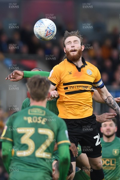 090519 - Newport County v Mansfield Town - Sky Bet League 2 - Play Off 1st Leg - Mark O'Brien of Newport County 