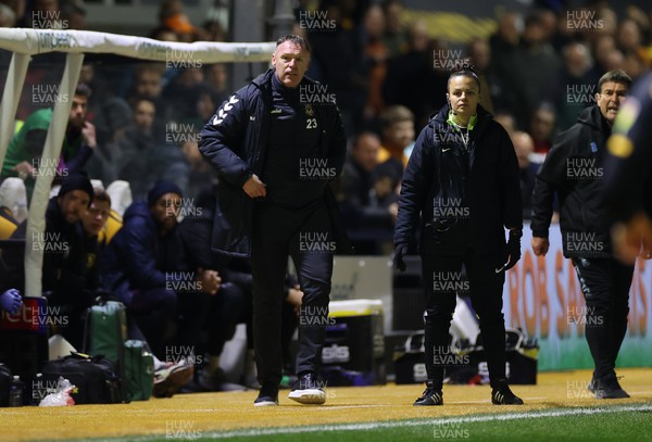 180423 - Newport County v Mansfield Town - SkyBet League Two - Newport County Manager Graham Coughlan 