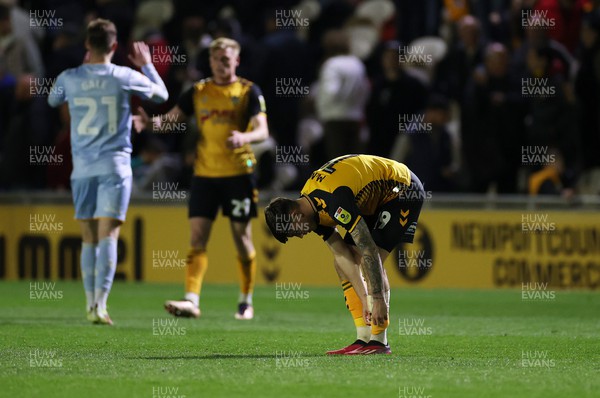 180423 - Newport County v Mansfield Town - SkyBet League Two - Dejected Charlie McNeill of Newport County 