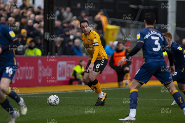 190222 - Newport County v Mansfield Town - Sky Bet League 2 - Matthew Dolan of Newport County in action