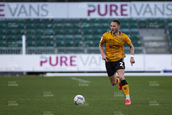 190222 - Newport County v Mansfield Town - Sky Bet League 2 - Cameron Norman of Newport County in action