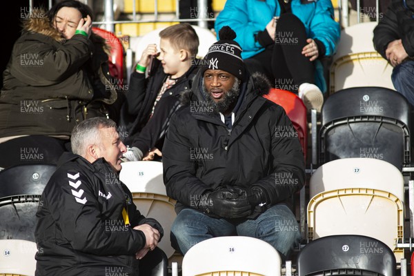 190222 - Newport County v Mansfield Town - Sky Bet League 2 - Ex Wales International Nathan Blake in attendance