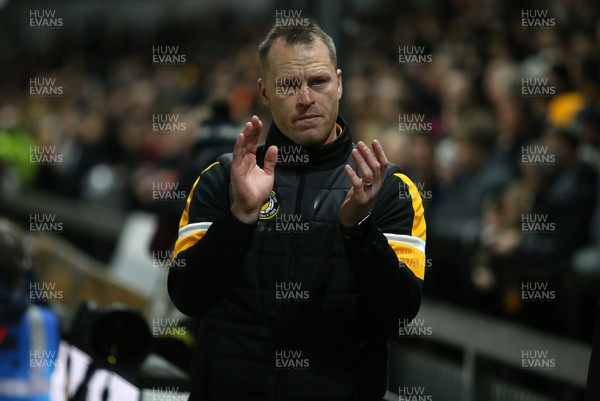050219 - Newport County v Middlesbrough - FA Cup Fourth Round Replay - Newport County Manager Michael Flynn