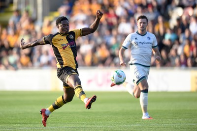 120825 - Newport County v Millwall - Carabao Cup Round 1 - Bobby Kamwa of Newport County