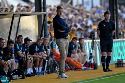 120825 - Newport County v Millwall - Carabao Cup Round 1 - Newport County Manager, David Hughes