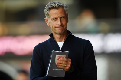 120825 - Newport County v Millwall - Carabao Cup Round 1 - Newport County Manager, David Hughes