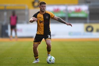 120825 - Newport County v Millwall - Carabao Cup Round 1 - Cameron Evans of Newport County