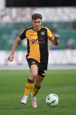 120825 - Newport County v Millwall - Carabao Cup Round 1 - Ben Lloyd of Newport County