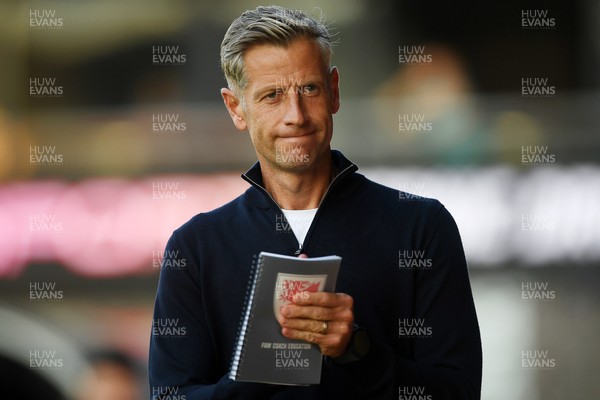 120825 - Newport County v Millwall - Carabao Cup Round 1 - Newport County Manager, David Hughes