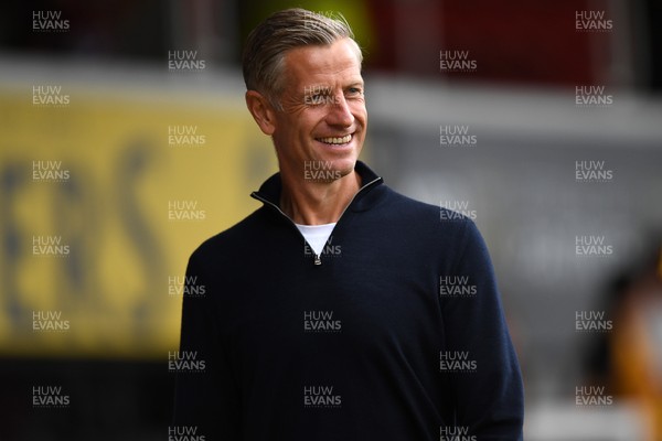 230825 - Newport County v Milton Keynes Dons - Sky Bet League 2 - Newport County Manager, David Hughes