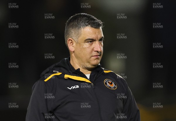 040225  Newport County v Morecambe, EFL Sky Bet League 2 - Newport County head coach Nelson Jardim ahead of the match